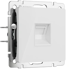 Изображение Розетка Ethernet RJ-45 (белый акрил) W1181041