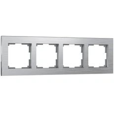 Изображение Рамка на 4 поста Aluminium (алюминий) W0041706