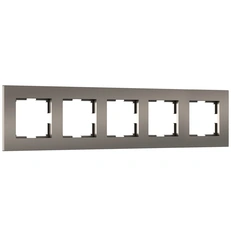 Изображение Рамка на 5 постов Slab (бронза матовый) W0052963