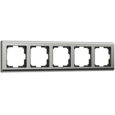 Изображение Рамка на 5 постов Metallic (глянцевый никель) W0051602