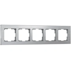Изображение Рамка на 5 постов Aluminium (алюминий) W0051706