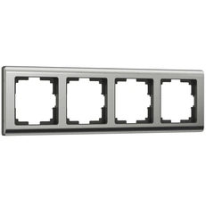 Изображение Рамка на 4 поста Metallic (глянцевый никель) W0041602