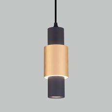Изображение Подвесной светодиодный светильник в стиле лофт 50204/1 LED черный / золото