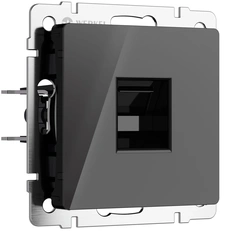 Изображение Розетка Ethernet RJ-45 (черный акрил) W1181048