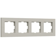 Изображение Рамка на 4 поста Slab (дымчатый софт) W0042917