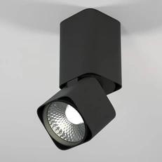 Изображение Светильник потолочный поворотный светодиодный Cubus 10W 4000K чёрный 25043/LED