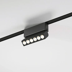Изображение Трековый поворотный светильник Flat Magnetic 6W 4000K Insight чёрный 85090/01