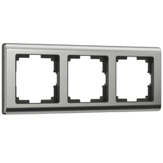 Изображение Рамка на 3 поста Metallic (глянцевый никель) W0031602